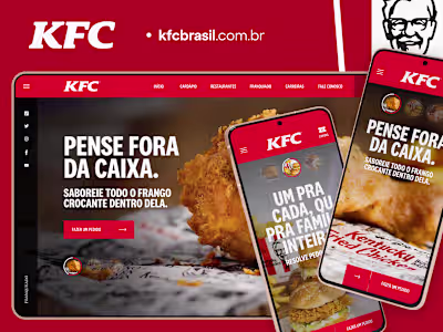 Website Design - KFC Brasil