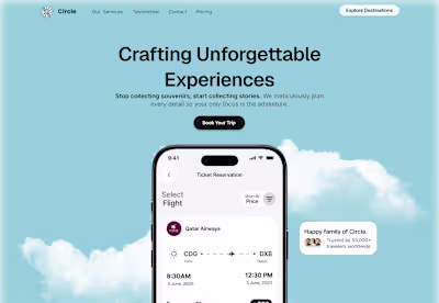 Modern Travel UI: Bento Grid & Visual Storytelling