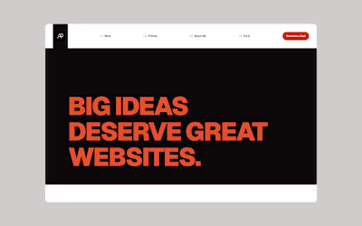 Personal Studio Website Design and Development