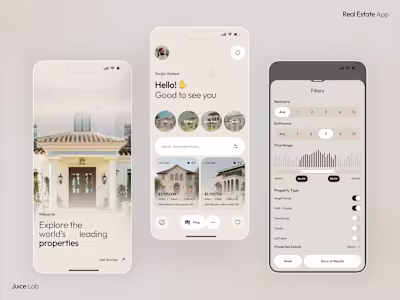 UI/UX Design for Premium Real Estate Platform