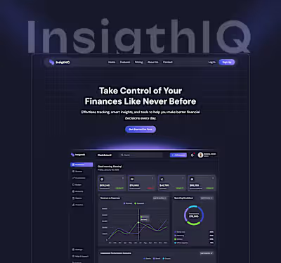 InsigthIQ - Saas Landing page