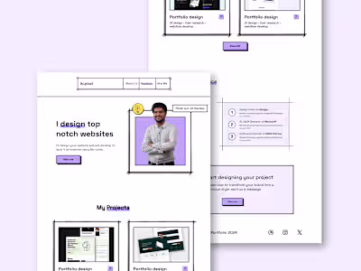 Neo brutalism Portfolio 