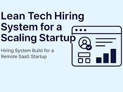 Full-Cycle Hiring System for SaaS Startup