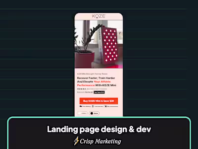 Landing Page Dev and Design