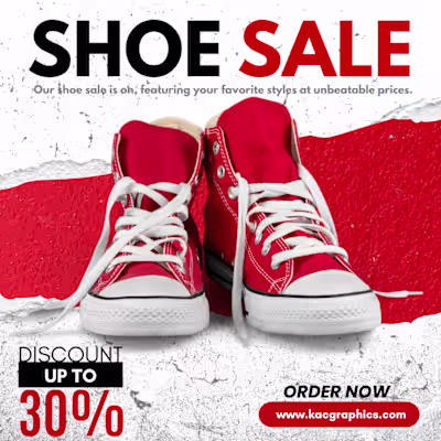 Shoe Sale Post Design