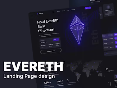 EverETH Landing Page Design