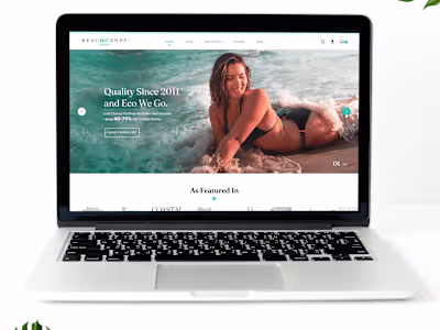💎 Beach Candy - eCommerce Website Design (UI/UX)