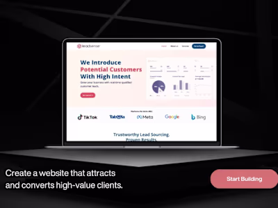 Design and Development of LeadSense Website