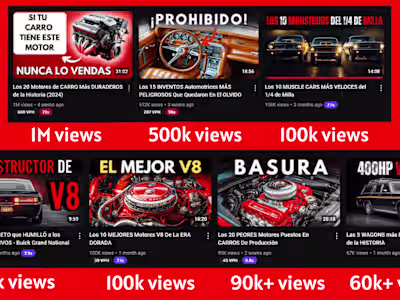 YouTube Car Niche Thumbnails