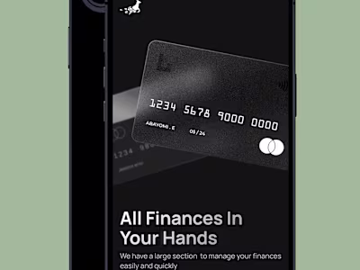 Fintech App using Flutter (Work in Progress)