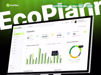 EcoPlanr - Sustainability Dashboard