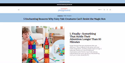 My newly designed Replo Page on Shopify https://smartplaygro...