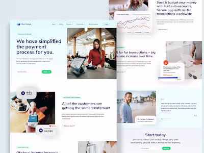 Blue Orange Website Design