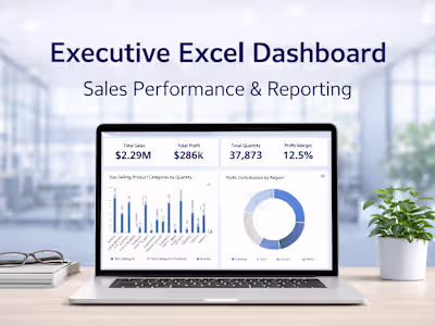 Executive Excel Dashboard for Business Reporting