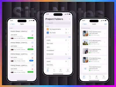 UI/UX Design for SiteNote App
