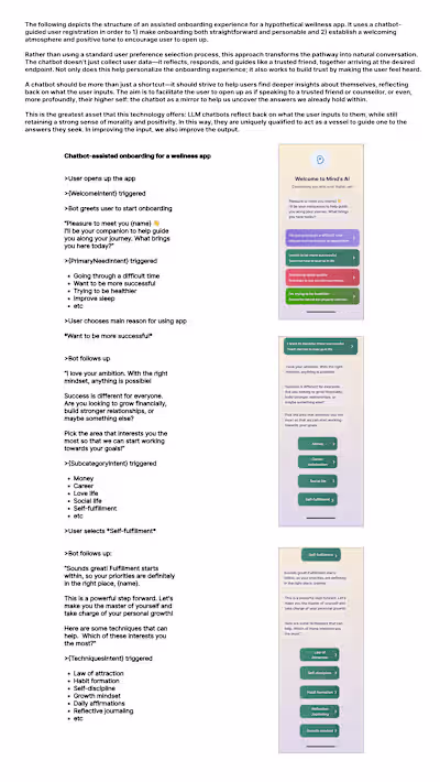 User Onboarding: Minds AI