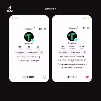 Tripiamo Social Media Growth Campaign