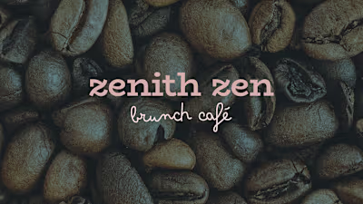 Zenith Zen Brunch Café // Restaurant Brand Identity :: Behance