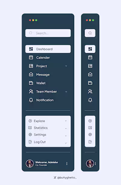 Sidebar Navigation