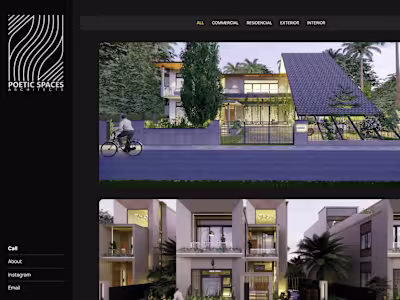 Website for an architecture firm