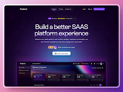SaaS Landing Page Design