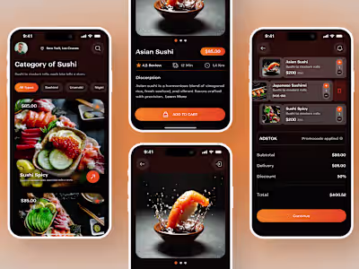 Food Delivery Mobile App Design