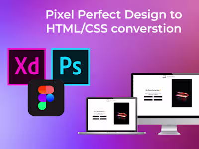 Web Design Layout to HTML/CSS Conversion