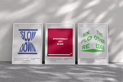 An Incomplete Manifesto for Growth animated poster series