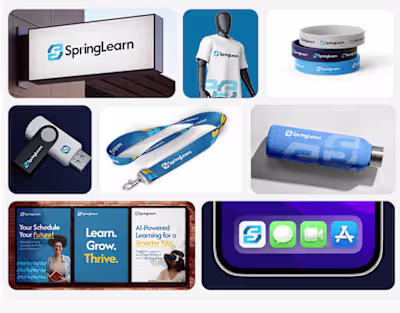 A complete brand identity for SpringLearn