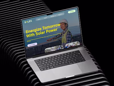 Solex – Solar Energy Website, UI, Web Design