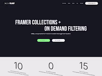 CMS Plus for Framer Collections