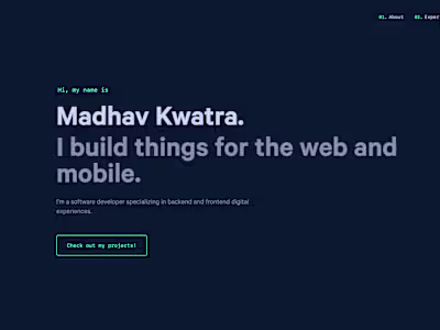 Portfolio Website