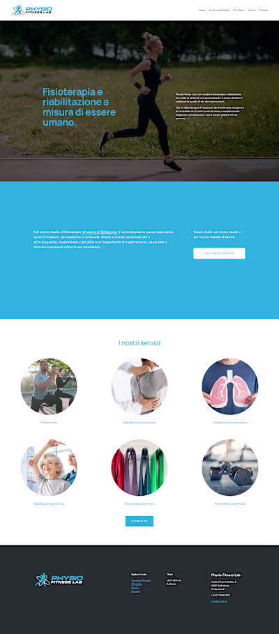 Modern Website for a Physiotherapy Studio