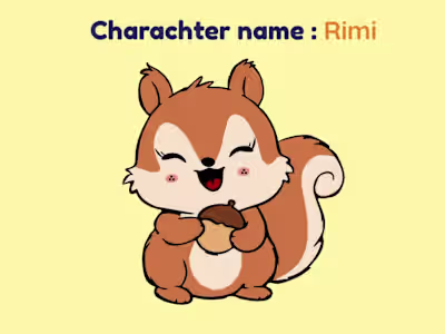 Rimi the Squirrel – Mascot Design