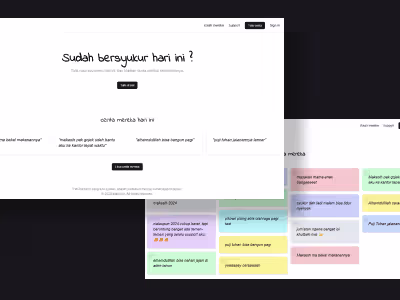Makasih (gratitude)