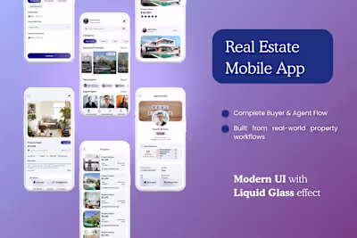 Real Estate App UI & UX Design | FlutterFlow (No-Code) Desig...