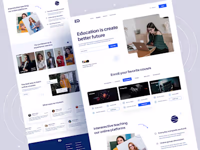 Online Education Website / Landing Page