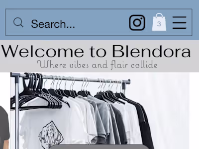 Website for a Gen-Z clothing brand-Blendora