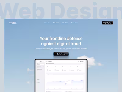 Fraud Analyzer Hero Section