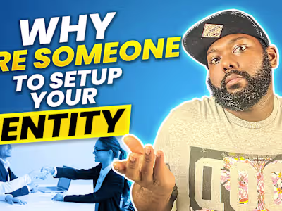 Why would you hire someone to setup your entity
