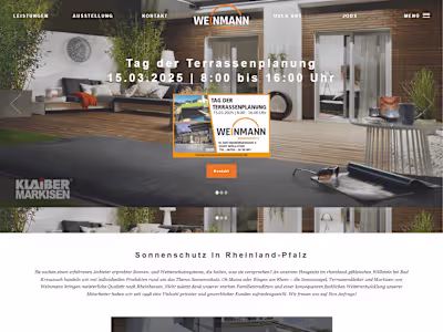 Weinmann Sonnenschutz | WordPress 