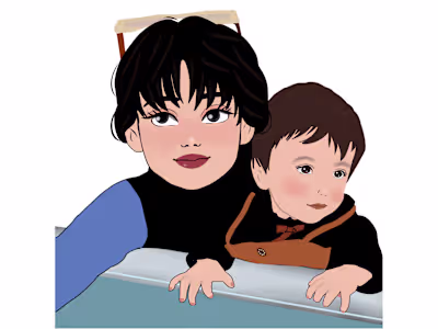 You will get Personalised Custom Portrait Illustration