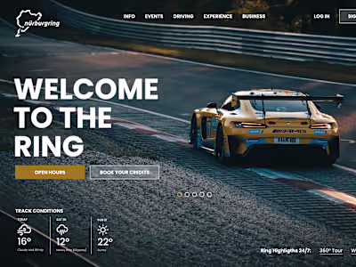 Nurburgring Official Web | Hero Redesign
