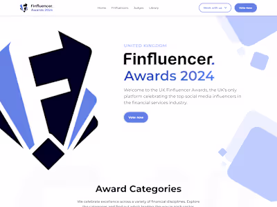 Finfluencer Awards | Branding, Website Design & Development