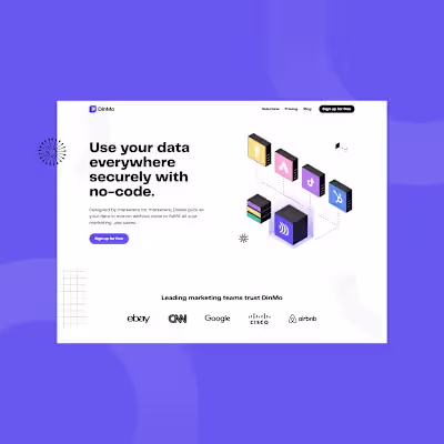 Branding & Webdesign for DinMo Website