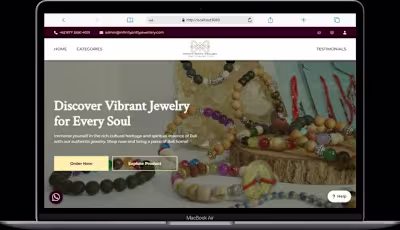 Interactive Product Catalog & Inquiry Website