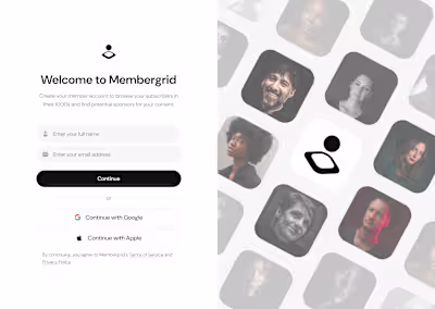 Membergrid - Onboarding