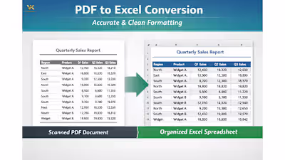 Professional PDF to Excel Conversion with Perfect Accuracy
