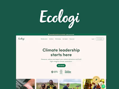 Ecologi Migration to Framer + Support