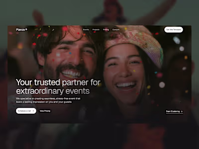 Planza - Event Organization Website